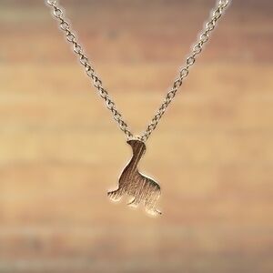 Indio Jewelry New Tiny Gold Dinosaur Necklace #139